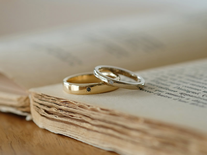 CanCam掲載結婚指輪 マリッジリング ペアリング4月誕生石 オーダー